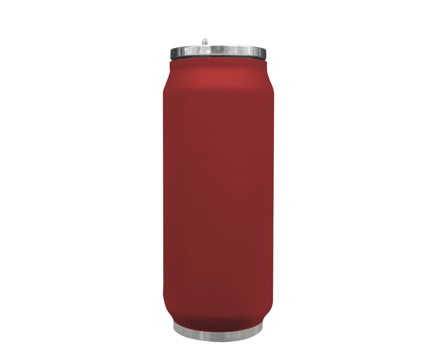 TERMO ACERO LATA 500ML FORO ROJO MATE