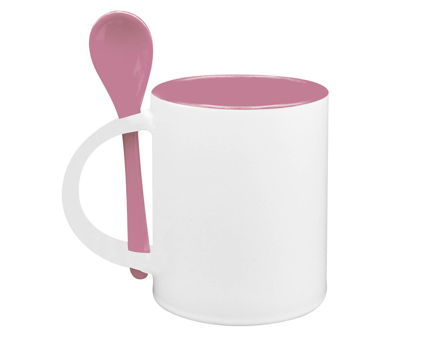 TAZA CUCHARA INT. ROSA 11 OZ.