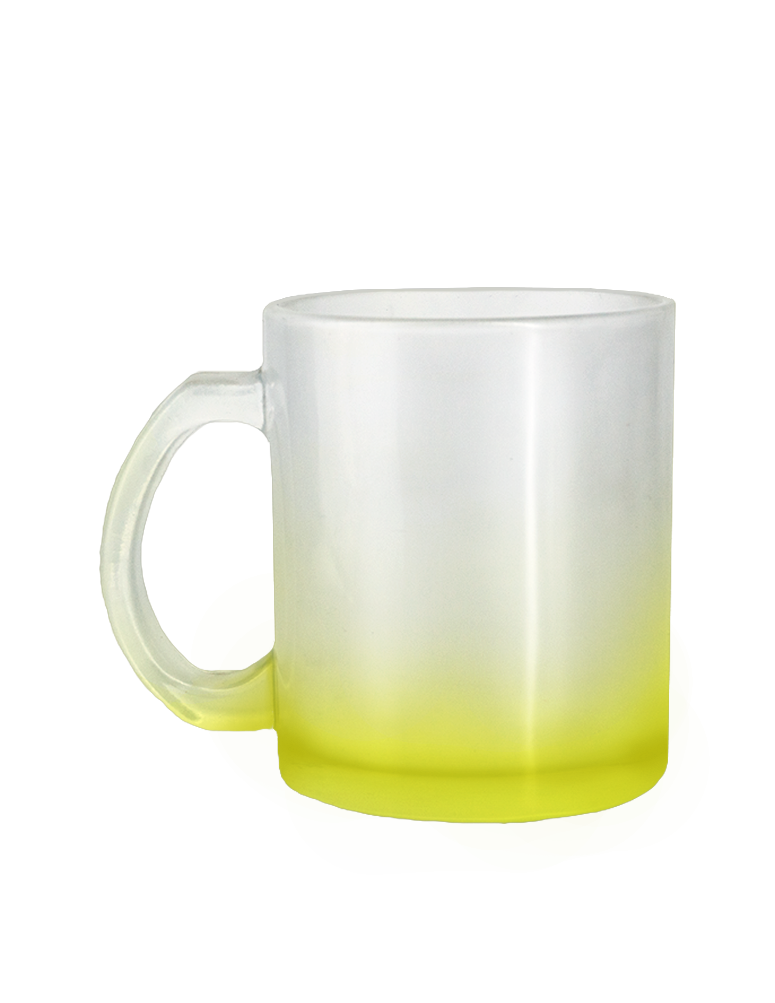 TAZA CRISTAL 10 OZ. SATINADO AMARILLO