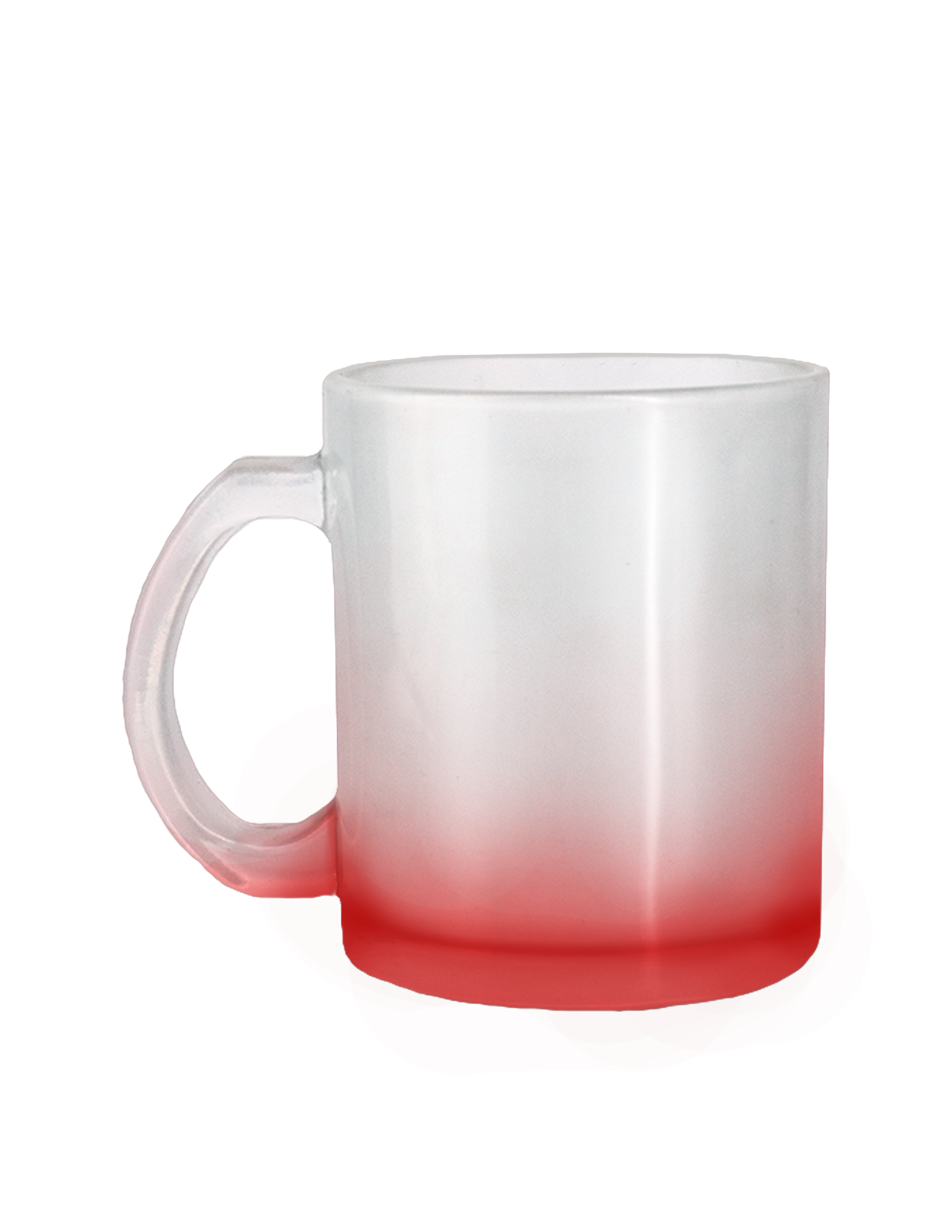 TAZA CRISTAL 10 OZ. SATINADO ROJO