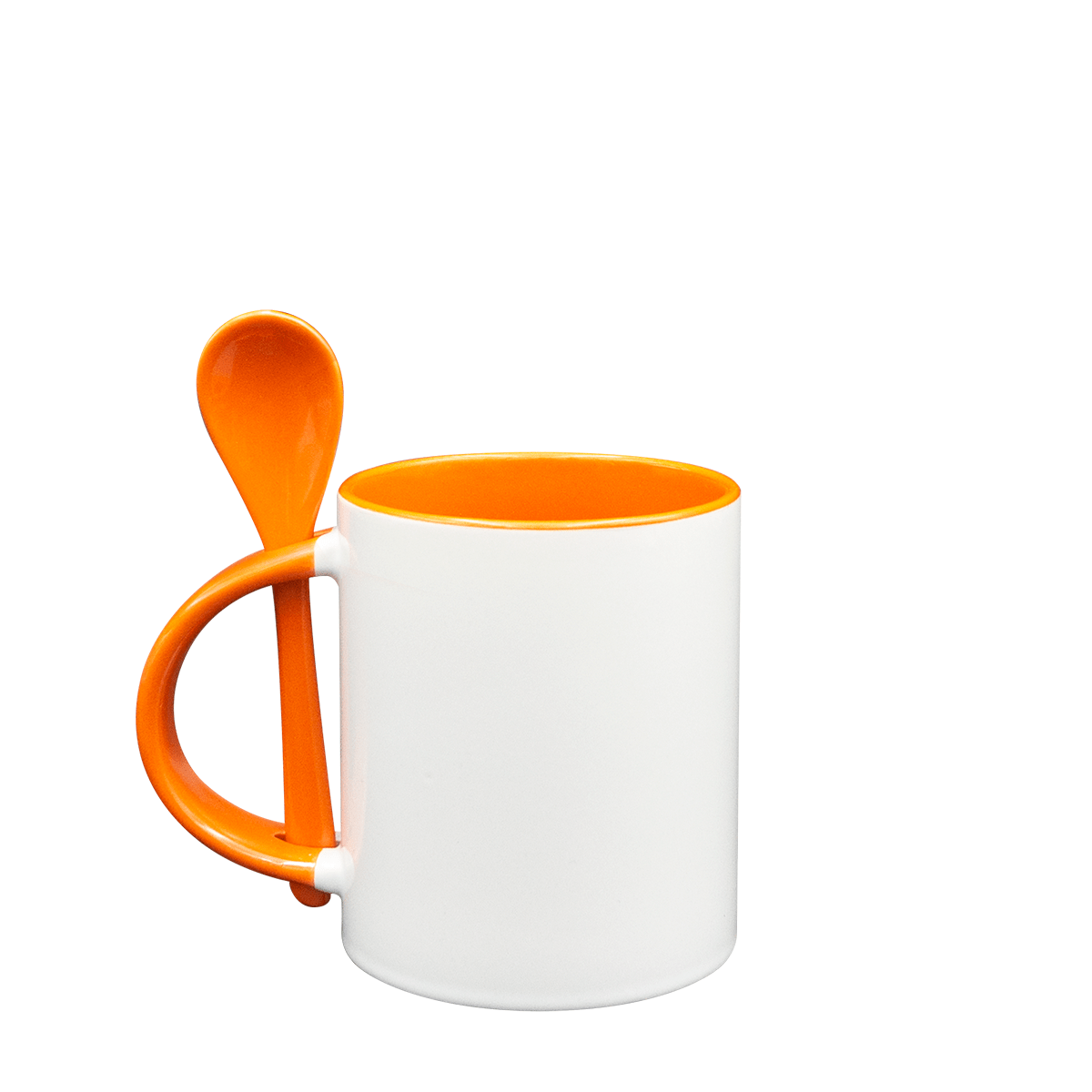 TAZA CUCHARA INT. Y ASA NARANJA 11 OZ