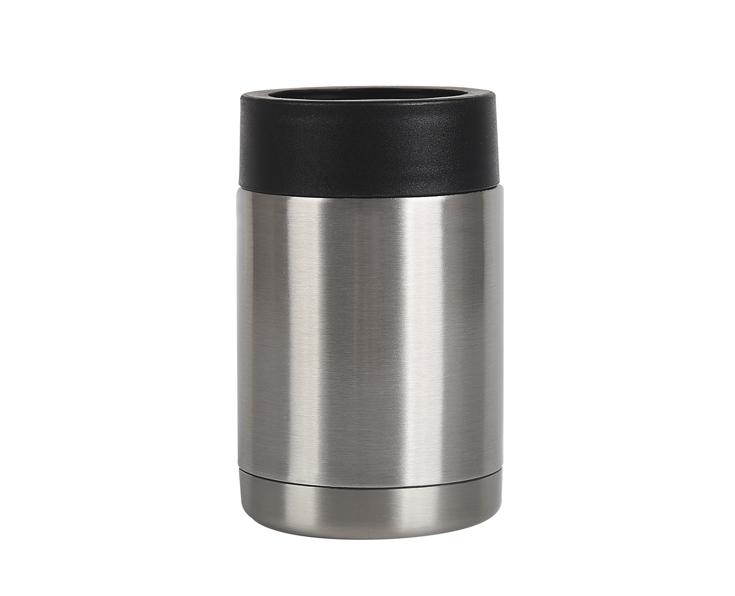 PORTA LATA ACERO DOBLE PARED PLATA 12OZ