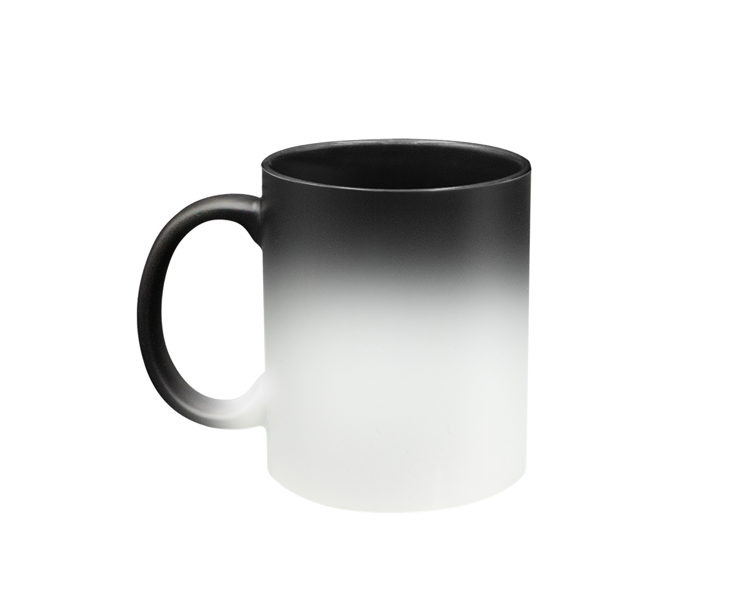 TAZA MAGICA NEGRO 11 OZ. INT. NEGRO